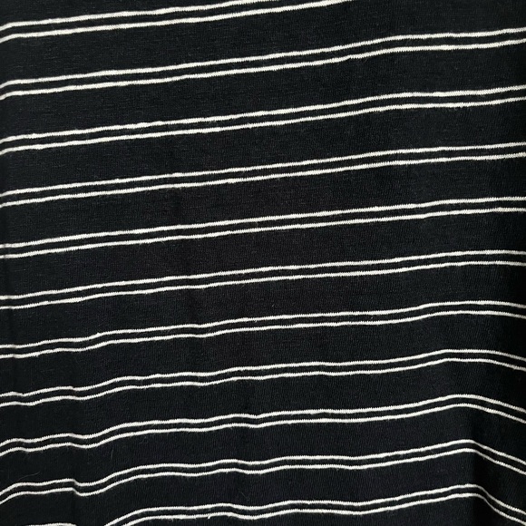 Vince Ladies Black and White Stripe Linen Midi Dress Size Medium - Picture 7 of 7